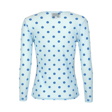 Liberté - Mesh Ls Tshirt - Light Blue Dot